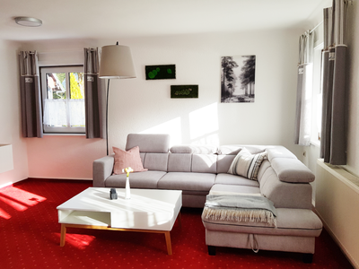 Wohnzimmer im Ferienhaus Waldfrische in Georgenthal Talsperrenregion