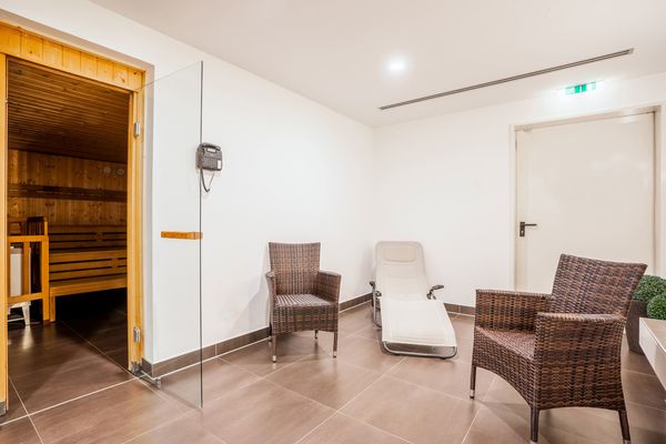 Sauna und Ruheraum im Quality Hotel am Tierpark in Gotha in der Region Gotha & Gothaer Land