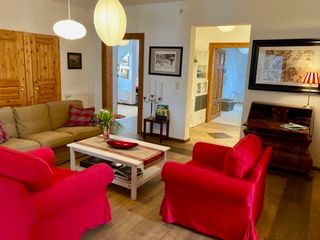 Wohnzimmer in der Villa Auberge Tabarz in Bad Tabarz (Inselsbergregion)