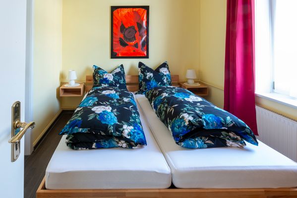 Villa Regina Ferienwohnung 2 Schlafzimmer Ansicht Bett