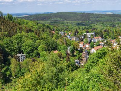 Blick vom Gottlob auf Friedrichroda in der Inselsbergregion im Thüringer Wald (UNESCO Global Geopark Thüringen Drei Gleichen – Inselsberg)