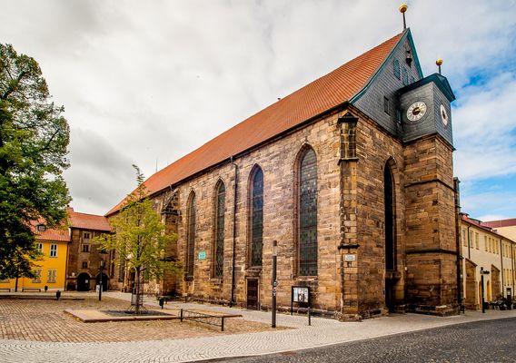 Vorderansicht der Augustinerkirche in Gotha in der Region Gotha & Gothaer Land
