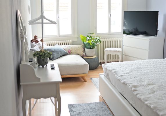 Zimmer mit TV vom Quartier Goldener Löwe in Wechmer / Thüringer Burgenland Drei Gleichen