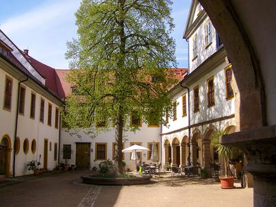 Blick in den Innenhof von Schloss Tenneberg in Waltershausen (Inselsbergregion)