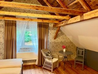 Wohnzimmer in der Villa Auberge Tabarz in Bad Tabarz (Inselsbergregion)