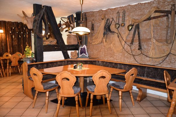 Das Restaurant im Landhaus Machold in Friedrichroda (Inselsbergregion) nahe dem Rennsteig