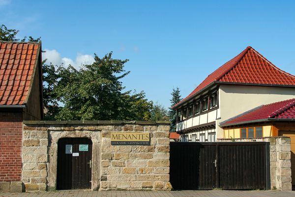 Ansicht Menantes-Literaturgedenkstätte in Wandersleben im Thüringer Burgenland Drei Gleichen