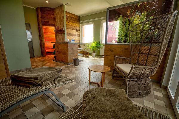 Ruhezone im Wellnessbereich des Best Western Hotel Erfurt-Apfelstädt in Apfelstädt (Thüringer Burgenland Drei Gleichen).