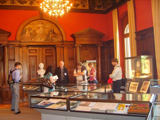 Innenansicht vom Ausstellungsraum des Deutschen Versicherungsmuseums in Gotha (Region Gotha & Gothaer Land)