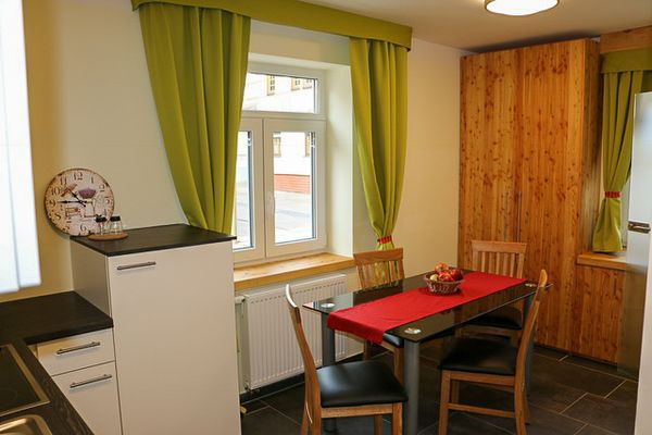 Sitzecke im Gästehaus "Alte Bäckerei" in der Fahner Höhe