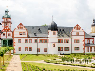 Das Schloss Ehrenstein in Ohrdruf (Talsperrenregion) vor dem verheerenden Brand