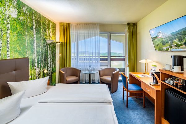 Panorama Plus Zimmer im Ahorn Berghotel Friedrichroda in der Inselsbergregion im Thüringer Wald