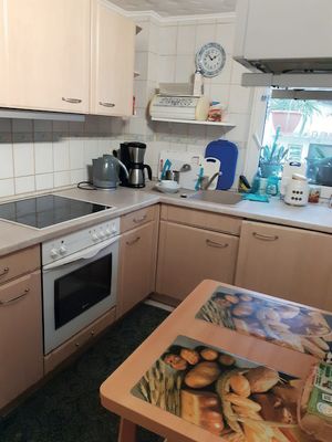 Küche der Ferienwohnungen Dehler in Wandersleben im Thüringer Burgenland Drei Gleichen