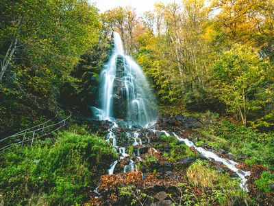 Trusetaler Wasserfall in der Inselsbergregion in der Nähe von Bad Tabarz im Landkreis Gotha